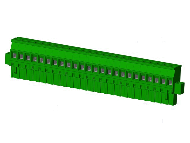 Connector: ontkoppelbare terminal strip; stekker; vrouwelijk Connector: ontkoppelbare terminal strip; stekker; vrouwelijk